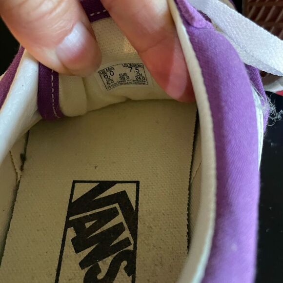 Vans Old Skool Vulcanized Purple Suede Canvas Shoes sneakers UNISEX W 7.5 M 6 - Picture 7 of 9